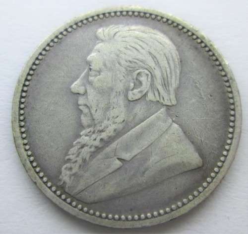 6 PENCE 1895 ZAR *SILVER* COIN - RAKC/24