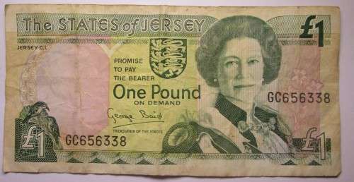 ONE POUND THE STATE OF JERSEY BANKNOTE - RAKN/80