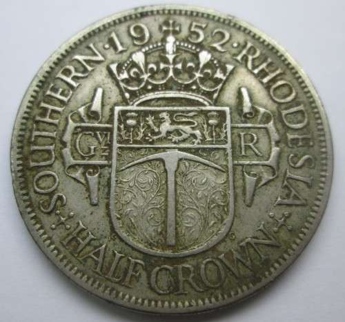 HALF CROWN 1962 SOUTHERN RHODESIA COIN - RAKC/189