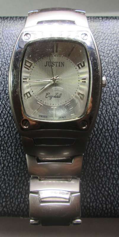 JUSTIN CRYSTAL TIMEPIECE COLLECTION SWISS MOVT No 3744G WATCH - RAKW/43