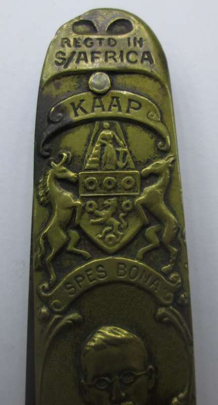 HERTZOG BOER PATRIOTIC WAR POCKET SINGLE BLADE KNIFE COAT OF ARMS OF ALL 4 PROVINCES -RAKM/126