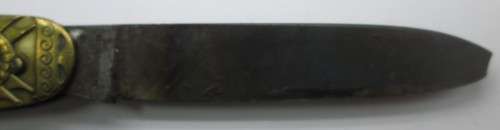 HERTZOG BOER PATRIOTIC WAR POCKET SINGLE BLADE KNIFE COAT OF ARMS OF ALL 4 PROVINCES -RAKM/126