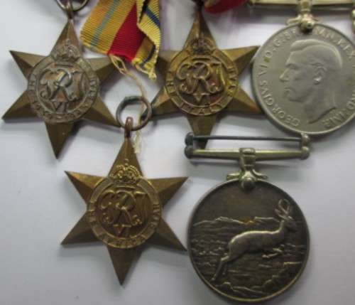 MEDAL SELECTION WITH RIBBONS OF R.B. CURRIE No 214650 - RAKM/127