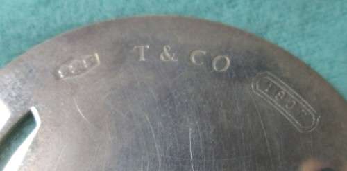 Tiffany & Co Sterling Silver 925 Money Clip with Pouch in Original Box