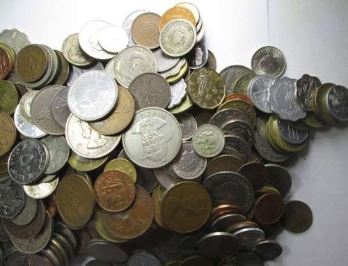 WORLD COINS SCRATCH BOX COINS (1.5 kilo) - RAKC/252