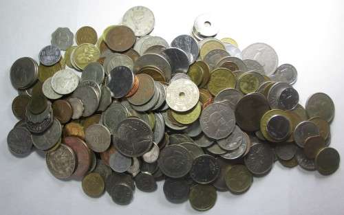 WORLD COINS SCRATCH BOX COINS (1.5 kilo) - RAKC/253