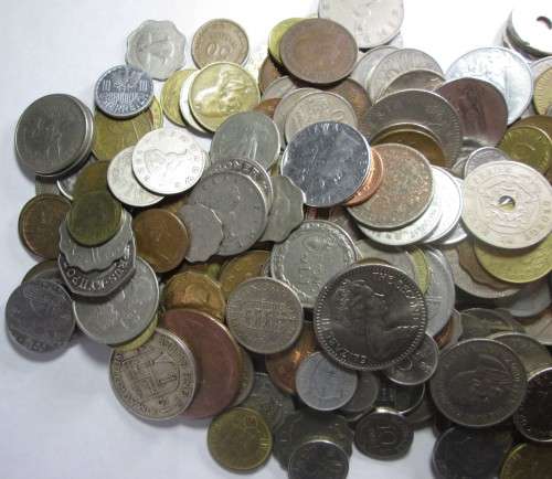 WORLD COINS SCRATCH BOX COINS (1.5 kilo) - RAKC/253