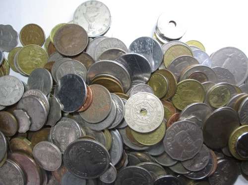 WORLD COINS SCRATCH BOX COINS (1.5 kilo) - RAKC/253