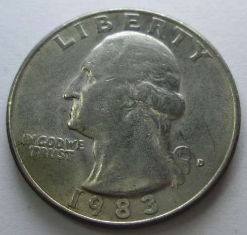 QUARTER DOLLAR 1983 *WASHINGTON QUARTER* UNITED STATES OF AMERICA COIN - SC/30