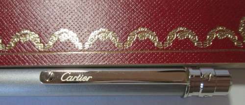 Cartier Pen Stylo Bille C De Cartier Finition Platinee