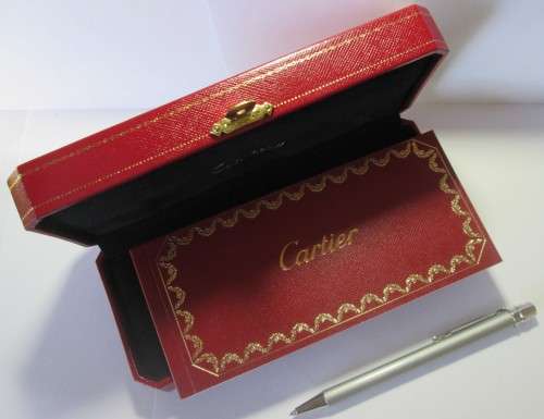 Cartier Pen Stylo Bille C De Cartier Finition Platinee