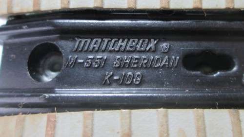 1975 M-551 STERIDAN K-109 BATTLE KINGS MATCHBOX - RAKV/19