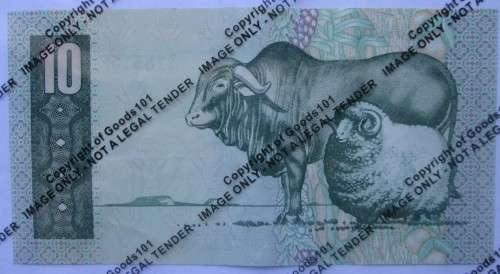 TEN RAND SOUTH AFRICA *REPLACEMENT* BANKNOTE SERIAL No YI4 185138 - RAKN/199