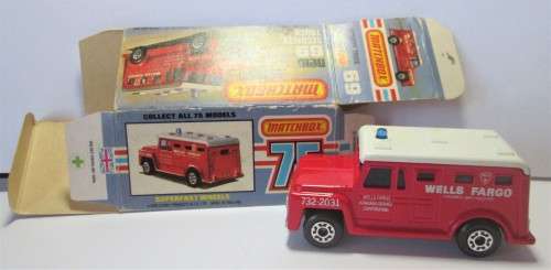 1978 WELLS FARGO SECURITY TRUCK No 69 SUPERFAST MATCHBOX / ORIGINAL BOX - RAKV/47
