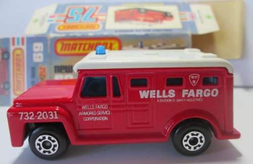 1978 WELLS FARGO SECURITY TRUCK No 69 SUPERFAST MATCHBOX / ORIGINAL BOX - RAKV/47