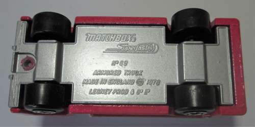 1978 WELLS FARGO SECURITY TRUCK No 69 SUPERFAST MATCHBOX / ORIGINAL BOX - RAKV/47