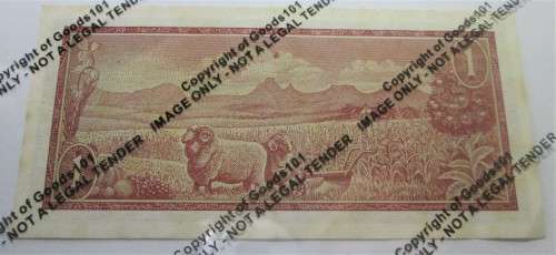 ONE RAND SOUTH AFRICA BANKNOTE *IN SEQUENCE* SERIAL Nr. B455 438154/B455 438155 - RAKN/12