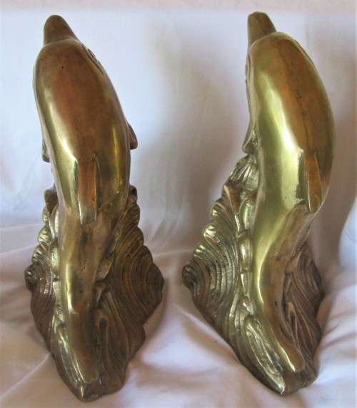 DOLFINS BRASS BOOKENDS (SET) - RAKA/56