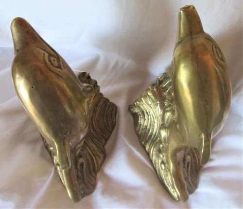 DOLFINS BRASS BOOKENDS (SET) - RAKA/56