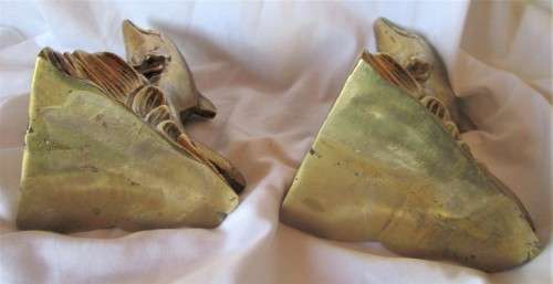 DOLFINS BRASS BOOKENDS (SET) - RAKA/56