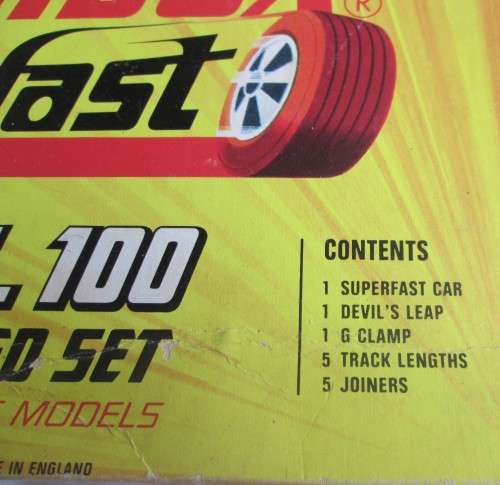 SUPERFAST 100 TRACK DEVILS LEAP SPEED SET MATCHBOX MADE IN ENGLAND ORIGINAL BOX - RAKV/12