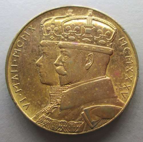 1935 UNION OF SOUTH AFRICA KING GEORGE V SILVER JUBILEE MEDAL - RAKM/8
