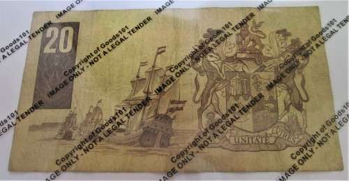 Twenty Rand Republic of South Africa Serial Nr Z11 021587 Replacement Note