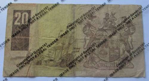 Twenty Rand Republic of South Africa Serial Nr Z24 443725