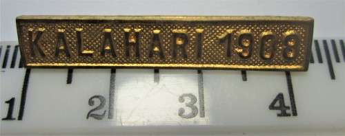 SELECTION OF IMPERIAL GERMAN BATTLE CLAPS /SOUTH WEST AFRICA 1871 - 1917 x4 - RAKM/145