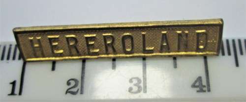 SELECTION OF IMPERIAL GERMAN BATTLE CLAPS /SOUTH WEST AFRICA 1871 - 1917 x4 - RAKM/145