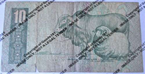 Ten Rand Republic of South Africa Serial Nr C8 89 902691