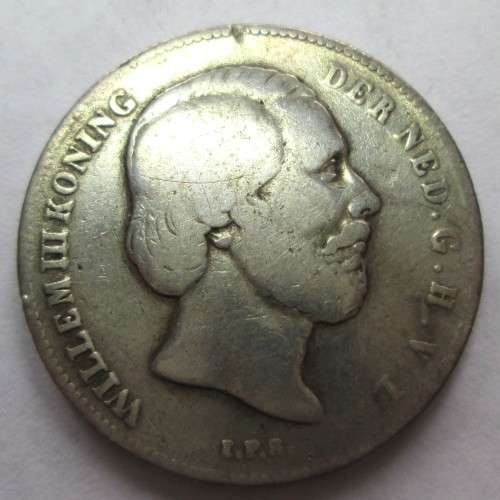 1/2 GULDEN 1862 NETHERLANDS *SILVER* COIN - RAKC/144