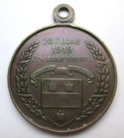 WWI THE CONCLUSION OF THE GREAT WAR JOHANNESBURG 1914 - 1919 MEDAL - RAKM/29