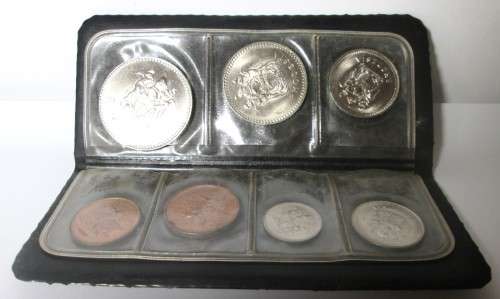 Rhodesia Coin Set 1970 1975 1976 1977 in Pouch