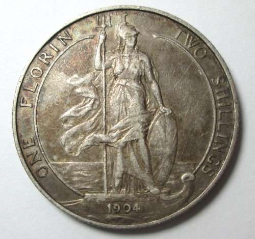 1904 One Florin Two Shilling Great Britain