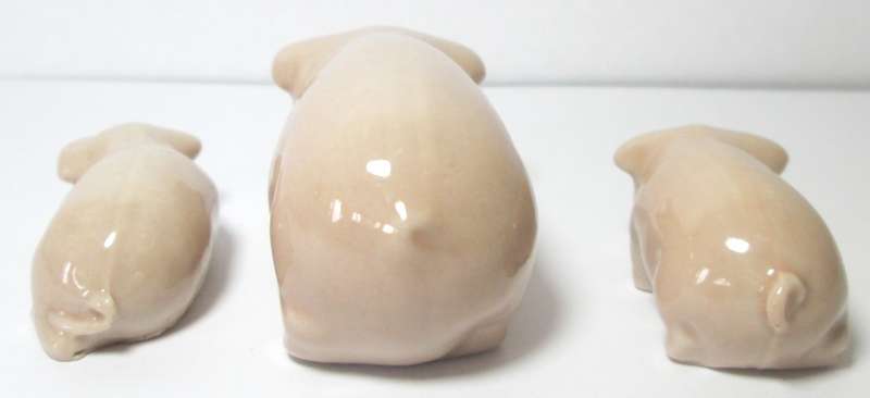 Pig Family 1984 to 1987 from the Wade Happy Families Collection