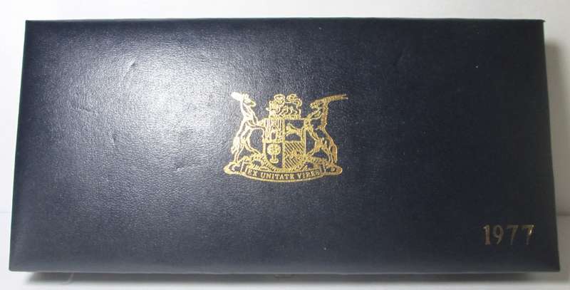 1977 SOUTH AFRICA PROOF SET SA MINT BOX -F/24