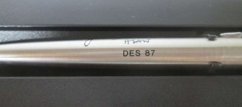 1987 PARKER PEN DONATED BY SADF FUND `OP MODULAR WELL DONE` MADE IN ENGLAND - F/25