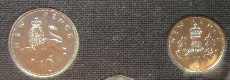 1971 The Decimal Coinage of Great Britain and Northern Ireland Set
