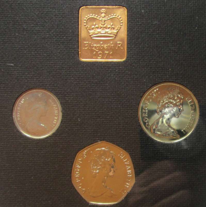 1971 The Decimal Coinage of Great Britain and Northern Ireland Set