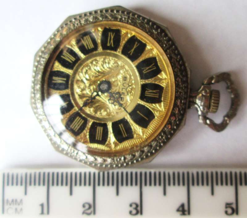BULER LADIES FOB SWISS UNJUSTED 1 JEWEL No 8800 POCKET WATCH - RAKW/57