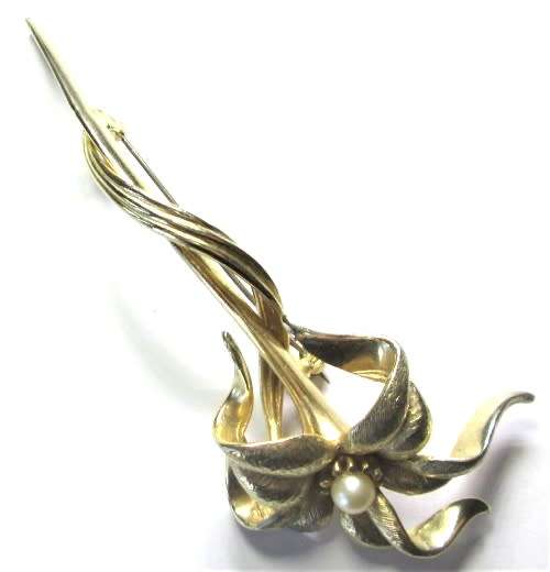 FLOWER MOTIF BROOCH - RAKJ/43
