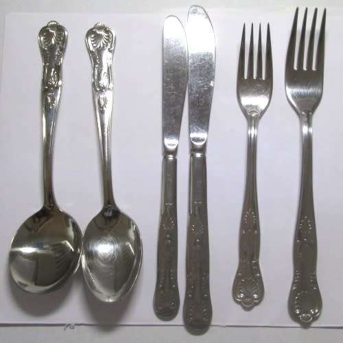 KINGS PATTERN 36 PIECE CUTLERY SET (NO BOX) - RAKA/78
