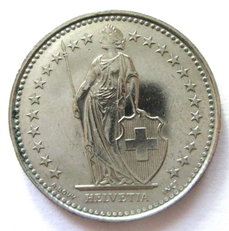 1/2 FRANC 1987 HELVETIA SWITZERLAND COIN - SC/174