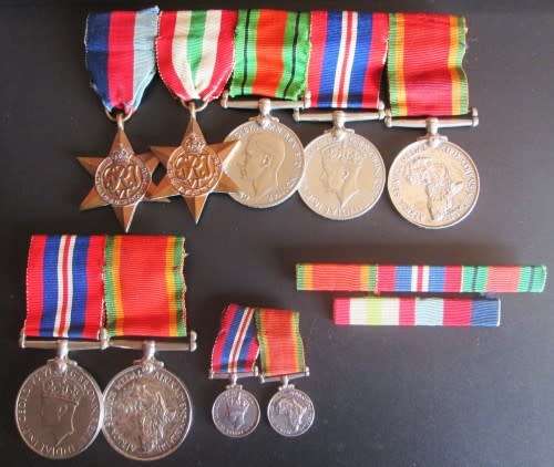 1939 to 1945 Medal Selection of a Family Group Thomlison