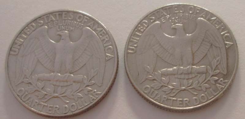 QUARTER DOLLAR 1987 + 1988 UNITED STATES OF AMERICA COINS x2 - SC/211
