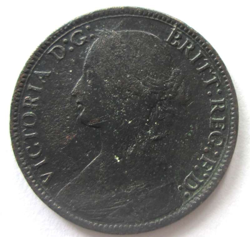 1869 FARTHING GREAT BRITAIN COIN - SC/218