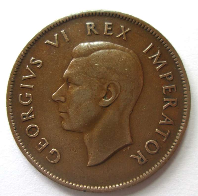 1938 Union of South Africa 1 Penny