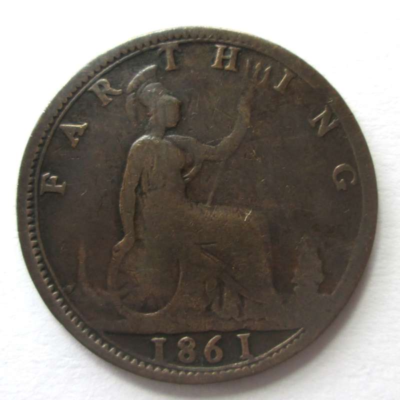 1861 Farthing Great Britain