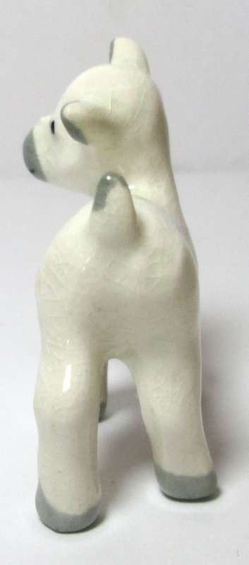 Wade Lamb or Cow White and Grey